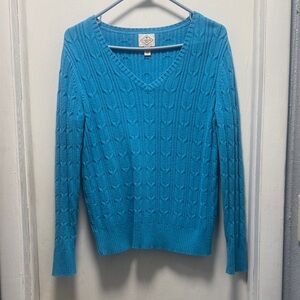 St. John's Bay Teal V-Neck Sweater